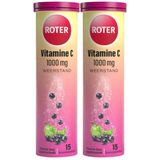 Roter - Vitamine C 1000 mg - Appel - Zwarte Bes - 2 x 15 Bruistabletten - Voordeelverpakking