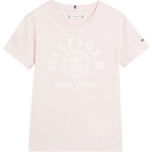 Tommy Hilfiger HILFIGER VARSITY TEE S/S Meisjes T-shirt - Pink - Maat 14