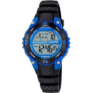 Calypso K5684/5 digitaal horloge 38 mm 100 meter zwart/ blauw