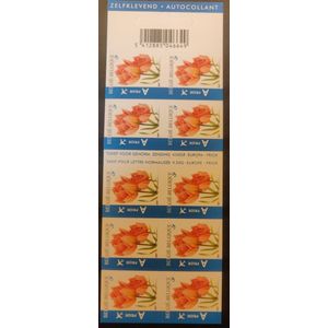 Bpost - 10 postzegels Europa Tarief 1 - roze tulpen