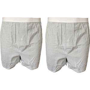 Embrator mannen Boxershorts 2-stuks geruit maat XXL