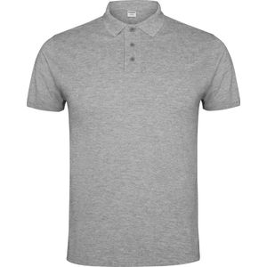 Licht Grijze heren unisex Polo korte mouwen Imperium 220 gram merk Roly maat S