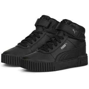 PUMA Carina 2.0 Mid PS Meisjes Sneakers - Puma Black-Puma Black-Dark Shadow - Maat 34