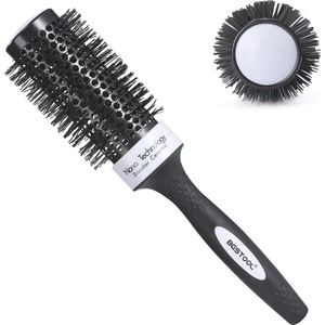 Professionele ronde föhnborstel - Kleurveranderende aluminium borstel voor stylen en krullen (43mm)