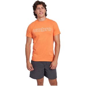 Umbro - Linear Logo Graphic - T-shirt - Oranje - Korte Mouwen
