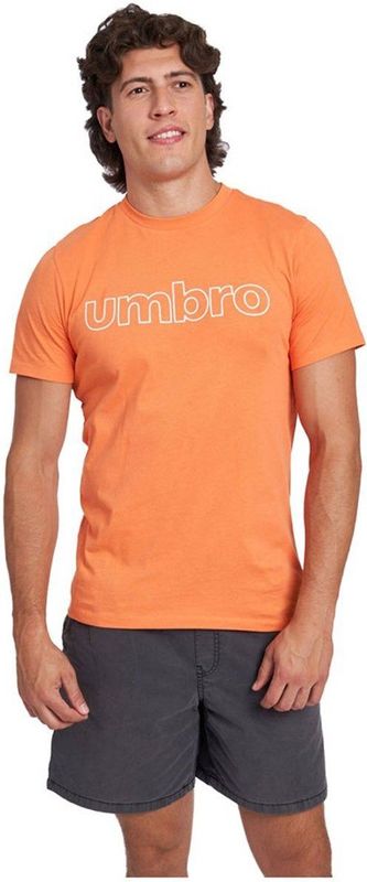 Umbro - Linear Logo Graphic - T-shirt - Oranje - Korte Mouwen
