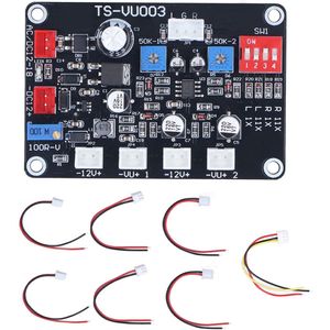 TS VU003 verstelbare VU meter driver printplaat met achtergrondverlichting, geschikt voor niveau- en vermogensversterkermodules tot 100mA voor nauwkeurige signaalweergave