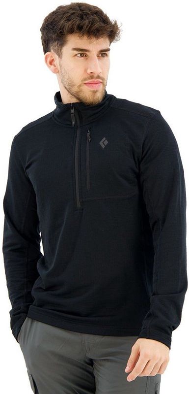 Black Diamond - Coefficient LT QZ PO - Trui - Zwart - Slim Fit