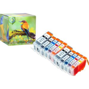 Ink Hero - 10 Pack - Inktcartridge / Alternatief voor de Canon BCI-3, BCI-6, PIXMA iP4000, P4000R, iP5000, MP750, MP780, i865