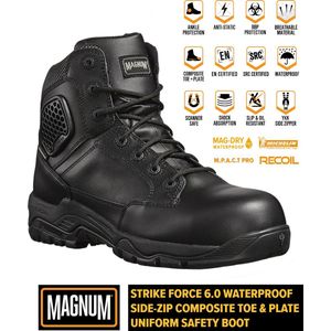 Magnum Strike Force 6.0 Leer CT CP SZ WP Zwart Legerkisten