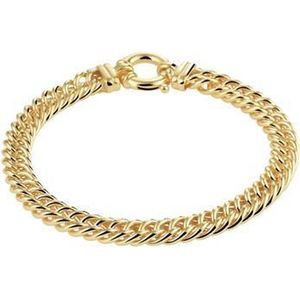 ZilGold 14k gouden armband met daarin een kern van 925 zilver.