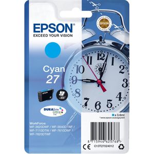 Epson Alarm clock C13T27024012 inktcartridge 1 stuk(s) Origineel Normaal rendement Cyaan