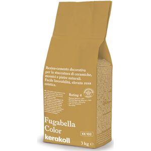 Kerakoll Fugabella Voegmiddel KK102 - Kleur 102 Bruin - 3 kg Voegmortel voor Tegels & Natuursteen - Verkrijgbaar in 50 Kleuren - Greenbuild rating 4