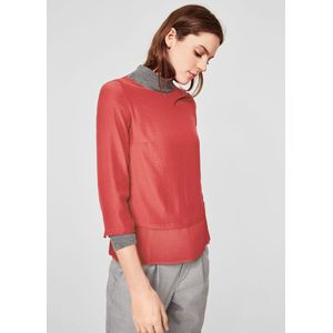 S'Oliver Women-Rode bloes met heup detail--3500 dark ruby-Maat 40