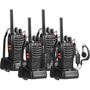 Current Components 88E Portofoon - 4 Stuks - 5 Km Bereik - PMR 446 Mhz - LED Zaklamp