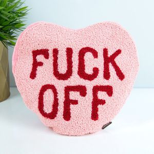 Bitten Design Fuck Off Hart Warmtekussen - Normaal