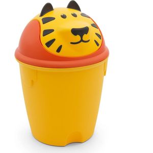 Curver - Prullenbak voor kinderen - Tijger / Geel  kleur
