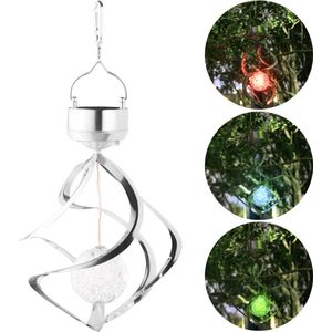 Solar Diamanten Buitenlamp- Solar Tuinverlichting Zonne Energie windgongen -tafellampen voor buiten -Solar Lamp Tuin- Tuinverlichting Led Buiten ophangen – Lantaarn Windlicht op Zonneenergie - Lantaarn voor Buiten- RGB