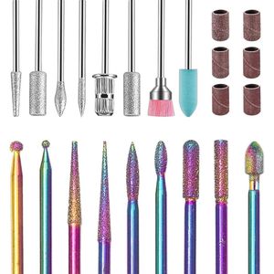 17 Stuks Bits Voor Nagelfrees - Wolfraamcarbide Nagelboorbit Voor Professionele Manicure En Pedicure