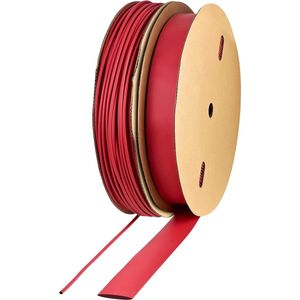 Krimpkous per meter rood zonder lijm Ø 1mm 400 meter - krimpverhouding 2:1 - set polyolefine - isoleren kabels - soldeerverbindingen - UV-bestendig - niet gelabeld