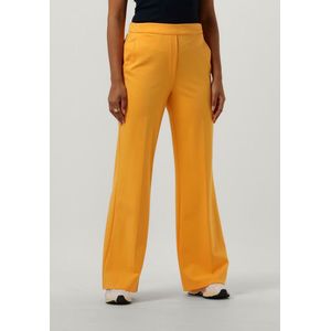 Beaumont Pants Wide Flare Double Jersey Broeken Dames - Oranje - Maat 38