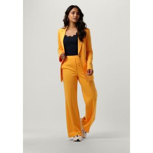 Beaumont Pants Wide Flare Double Jersey Broeken Dames - Oranje - Maat 42
