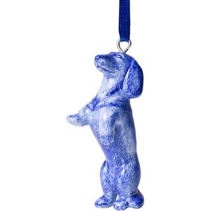 Kerstornament Nhaan - Janny van der Heijden - Heinen Delfts Blauw.