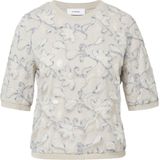 comma - Blouse - Pailletten - Korte Mouwen