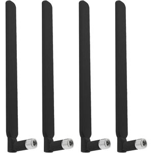 4PCS 4G LTE Antenna SMA Antenna 5dBi Signal Booster Wireless WiFi Antenna Compatible with Huawei B310s B593s B315 B310 E5186s Series CPE Routers 19cm Black