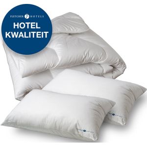 Fletcher Hotels - Dekbedset - 140 x 200 - Hotelkwaliteit - Anti-allergisch - All-season - Makkelijk Wasbaar