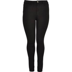 Yoek | Grote maten - dames jeans skinny high waist - zwart