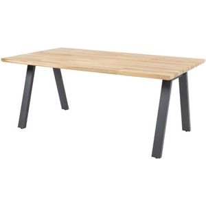 4SO - Taste Ambassador diningtafel Teak Antracite 180 x 100 cm