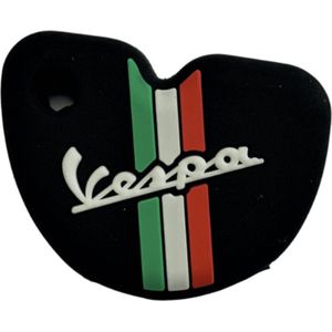 Vespa | sleutelhoesje | zwart | Italiaanse vlag