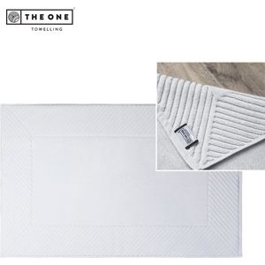 The One Towelling Badmat Ultra - Extra dikke Douchemat - 100% Zacht katoen - 60 x 95 cm - Velours - Wit