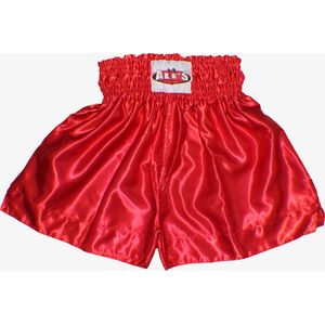 Ali's Fightgear TTBE-006 - Kickboks broekje effen kleur rood maat XL