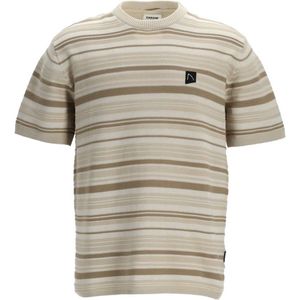 Chasin' T-shirt Eenvoudig T-shirt Valerio Beige Maat M