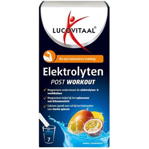 Lucovitaal Elektrolyten Post Workout Mango & Passievrucht 7 sachets