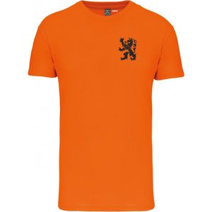 T-shirt Holland Leeuw Klein Zwart | Oranje Shirt | Koningsdag Kleding | Oranje | maat 5XL