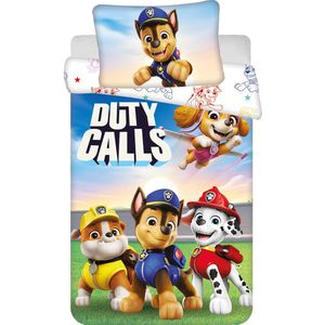PAW Patrol - Duty Calls - Dekbedovertrek - 135 x 100 + 40 x 60 cm - Katoen
