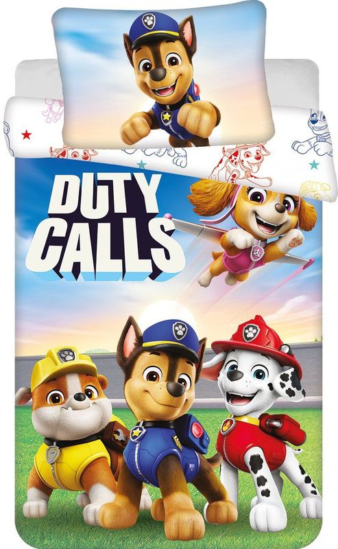 PAW Patrol - Duty Calls - Dekbedovertrek - 135 x 100 + 40 x 60 cm - Katoen
