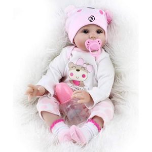 Equivera Reborn Baby Pop - Reborn - Reborn Poppen - Reborn Baby Pop Silicone - Reborn Doll - Reborn Dolls - Reborn Levensechte Pop - Reborn Doll Silicone Baby - Reborn Baby Poppen - Handgemaakt