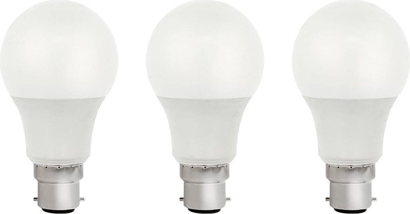 VITO LED Lamp A60 B22 - 9W (vervangt 60W) - 819lm - 6400K - 220-240V - Ø50mm - Energiezuinig - 3 stuks