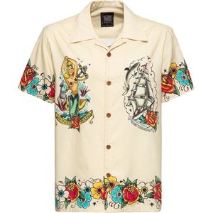 King Kerosin Hemd KKU25007 Beige-4XL