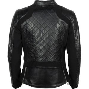 Helstons Kate Leather Soft Stretch Black Black Jacket M - Maat - Jas