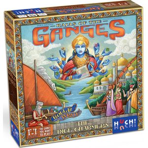 Rajas of the Ganges Dice Charmers - Roll & Write: Gezelschapsspel voor 2-5 spelers vanaf 12 jaar | Speelduur 30-45 minuten | HUCH!