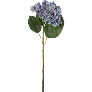 J-Line bloem Hydrangea - textiel - lichtblauw - 12 stuks