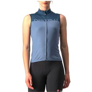 Castelli Velocissima Mouwloos Fietstrui Blauw S Vrouw