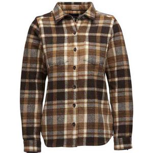 Black Diamond Project Heavy Flannel Shirt Met Lange Mouwen Bruin M Vrouw