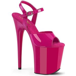 Pleaser - FLAMINGO-809 Sandaal met enkelband, Paaldans schoenen - US 5 - 35 Shoes - Roze
