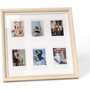 Houten Polaroid Fotolijst - 3 Inch - Wand- en Tafeldecoratie voor Polaroid- en Instax Mini Filmfoto's